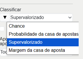 Ordenação de Apostas Similares